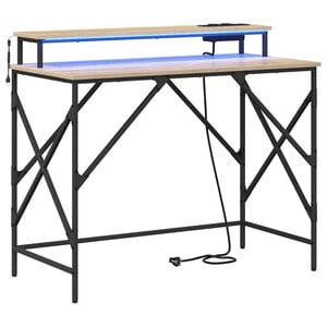 vidaXL Stalas Sonoma ąžuolas 100 x 50 x 86,5 cm Apdirbta mediena