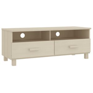 vidaXL Televizoriaus spintelė HAMAR, medaus ruda, 106x40x40cm, pu&scaron;is