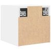 vidaXL Sieninės televizoriaus spintelės, 2vnt., baltos, 30,5x30x30cm