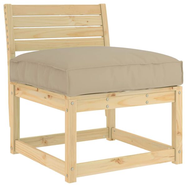 vidaXL Pagalvėlė Taupe 70 x 70 x 12 cm Oksfordo audinys