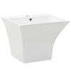 vidaXL Prie sienos mont. praustuvas, baltas, 500x450x410mm, keramika