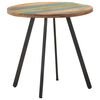 vidaXL Valgomojo stalas, 80cm, perdirbtos medienos masyvas