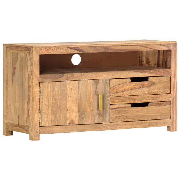 vidaXL TV spintelė, 90x35x50cm, rausvosios dalbergijos masyvas