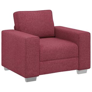 vidaXL Sofa Vyno raudona 100 x 80 x 82 cm audinys