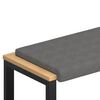 vidaXL Suoliuko pagalvė Mikropluo&scaron;tas Tamsiai pilka Gylis 35 cm