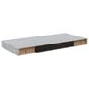 vidaXL Pakabinamos sieninės lentynos, 4vnt., pilkos, 50x23,5x3,8cm, MDF