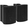vidaXL Prie sienos montuojami stereo garsiakalbiai, 2vnt., juodi, 100W