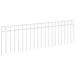vidaXL Sodo tvoros plok&scaron;tė 24 vnt. 100 x 30 cm Galvanizuotas plienas