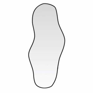 vidaXL Sieninis veidrodis, juodos spalvos, 90x40cm