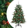 vidaXL Dirbtinė Kalėdų eglutė Žalia 150 cm PVC ir Metalas ir Plastikas