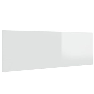 vidaXL Sieninis galvūgalis, baltas, 240x1,5x80cm, mediena, blizgus