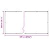 vidaXL Skaidrus brezentas su ąselėmis 2x6 m Polietilenas