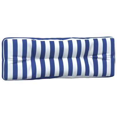 vidaXL Palečių pagalvėlės, 3vnt., mėlynos/baltos, audinys, dryžuotos