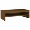vidaXL Monitoriaus stovas, medaus rudas, 50x24x16cm, pu&scaron;ies masyvas