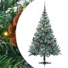 vidaXL Dirbtinė Kalėdų eglutė su 150 LED Žalia 150 cm PVC ir plienas