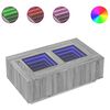 vidaXL Kavos staliukas su Infinity LED, pilkas ąžuolo, 116x69x40cm