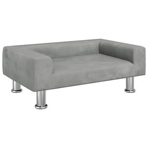 vidaXL Vaiki&scaron;ka sofa, &scaron;viesiai pilkos spalvos, 70x45x26,5cm, aksomas