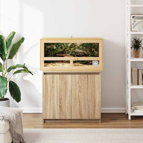 vidaXL Terariumas Ruda 80 x 40 x 40 cm OSB