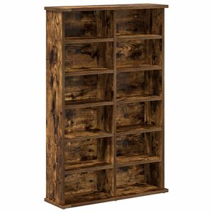 vidaXL CD spinta Dūminio ąžuolo 60 x 17 x 92 cm Apdirbta mediena