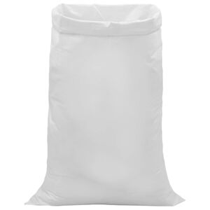 vidaXL Audiniai mai&scaron;ai 50 vnt. Balta 100 x 150 cm PP