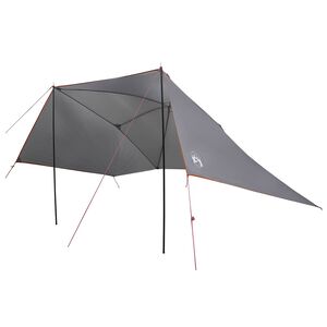 vidaXL Automobilių palapinė Pilka ir oranžinė 308 x 215 x 220 cm