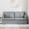 vidaXL Sofa 140cm &Scaron;viesiai pilka Metalas