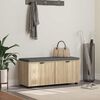 vidaXL Koridoriaus suolas su pagalve Sonoma ąžuolas 100 x 38 x 46 cm
