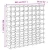 vidaXL Vyno laikiklis 72 buteliams, 90,5x23x90,5cm, pu&scaron;ies masyvas