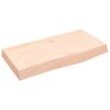 vidaXL Vonios kambario stalvir&scaron;is, 60x30x(2&ndash;6)cm, medienos masyvas
