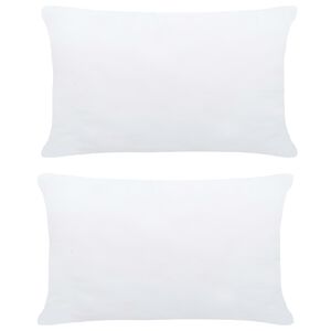 vidaXL Pagalvės be užvalkalo, 2vnt., baltos spalvos, 60x40cm