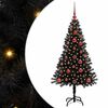 vidaXL Kalėdų eglutė Juoda 120 cm PVC