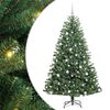 vidaXL Dirbtinė Sulankstoma Kalėdų Eglutė Žalia 180 cm PVC ir metalas