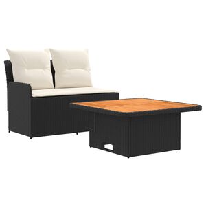 vidaXL Sodas su porankiniu sofą ir pakeliama staliuku 2 Vienetas