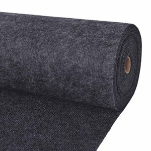 vidaXL Kilimas Antracito 1,2 x 20 m Poliesteris
