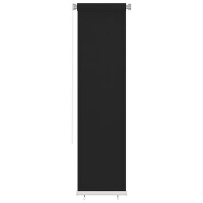 vidaXL Lauko roletas, juodos spalvos, 160x230cm, HDPE