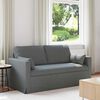 vidaXL Sofa 140cm Tamsiai pilka Metalas