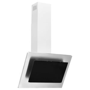 vidaXL Sieninis gartraukis, sidabrinis, 60cm, plienas ir stiklas