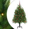 vidaXL Kalėdų eglutė su 150 LED s stovu Žalia 120 cm PE
