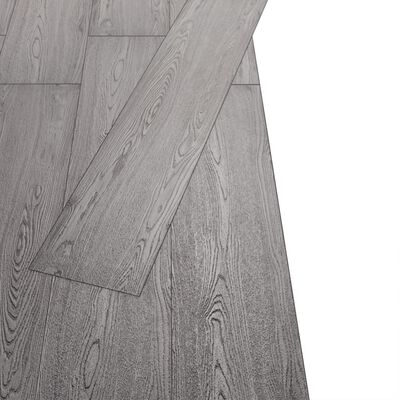 vidaXL Grindų plokštės, tamsiai pilkos, PVC, 4,46m², 3mm, nelipnios
