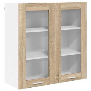 vidaXL Pakabinama spintelė su saugykla Sonoma ąžuolas 80 x 31 x 80 cm