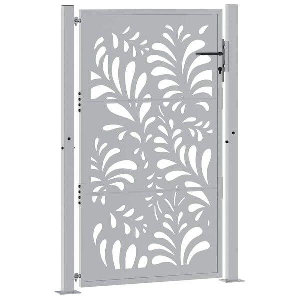 vidaXL Sodo vartai, 100x150 cm, atsparūs oro sąlygoms, plienas, banguotos konstrukcijos