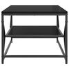 vidaXL Kavos staliukas Juodas ąžuolas 90 x 50 x 40 cm