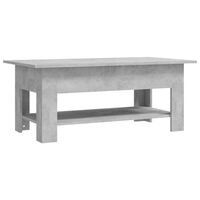vidaXL Kavos staliukas, betono pilkos spalvos, 102x55x42cm, MDP