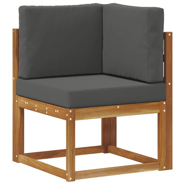 vidaXL Lauko sofos komplektas su pagalve 7 pcs Natūralus ir antracitas