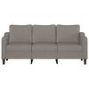 vidaXL Trivietė sofa, taupe spalvos, 180cm, audinys