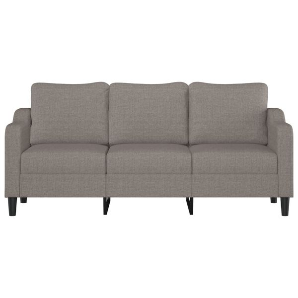 vidaXL Trivietė sofa, taupe spalvos, 180cm, audinys