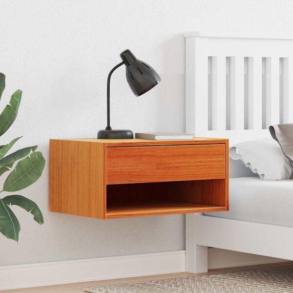 vidaXL Naktinis staliukas 2 pcs Va&scaron;ko ruda 50 x 32,5 x 24 cm