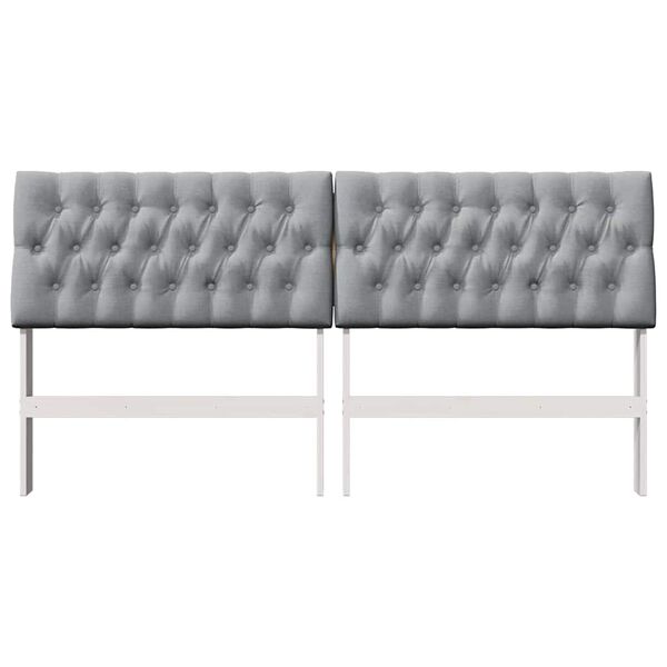 vidaXL Apmušta lovos galvūgalis Šviesiai pilka 180 cm