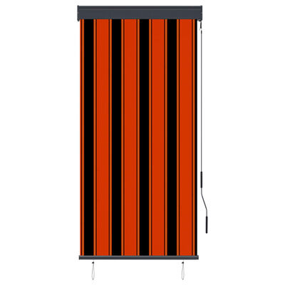 vidaXL Lauko roletas, oranžinės ir rudos spalvų, 80x250cm