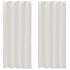vidaXL Voile Užuolaida 2 vnt. Kreminė 245 x 140 cm Poliesteris